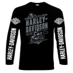 Harley Davidson, 5, men's long sleeve t-shirt, 100% cotton, S to 5XL
